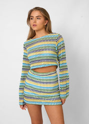 Gehaakte zomerset met crochet patroon voor vrouwen