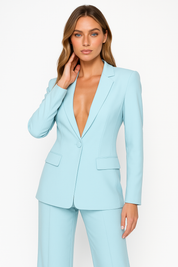 Elegante tweedelige blazerpak met stijlvolle uitstraling voor vrouwen