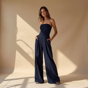Strapless jumpsuit met elegante uitstraling voor vrouwen