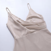 Maxi jurk met luxe V-hals voor vrouwen
