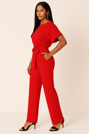 Jumpsuit met strikdetail voor elke gelegenheid voor vrouwen