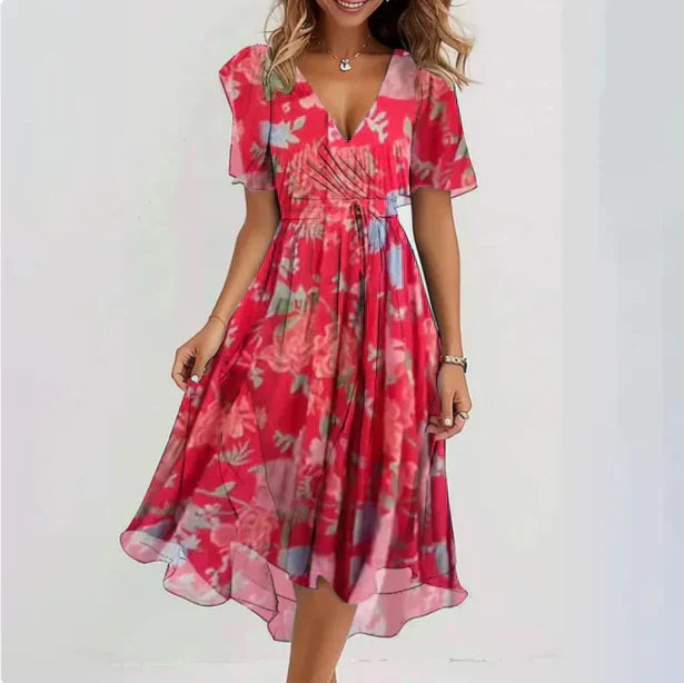 Liora_Elegante_Luchtige_Bloemenjurk_met_V-hals_en_Zwierige_PasvormTE2.webp