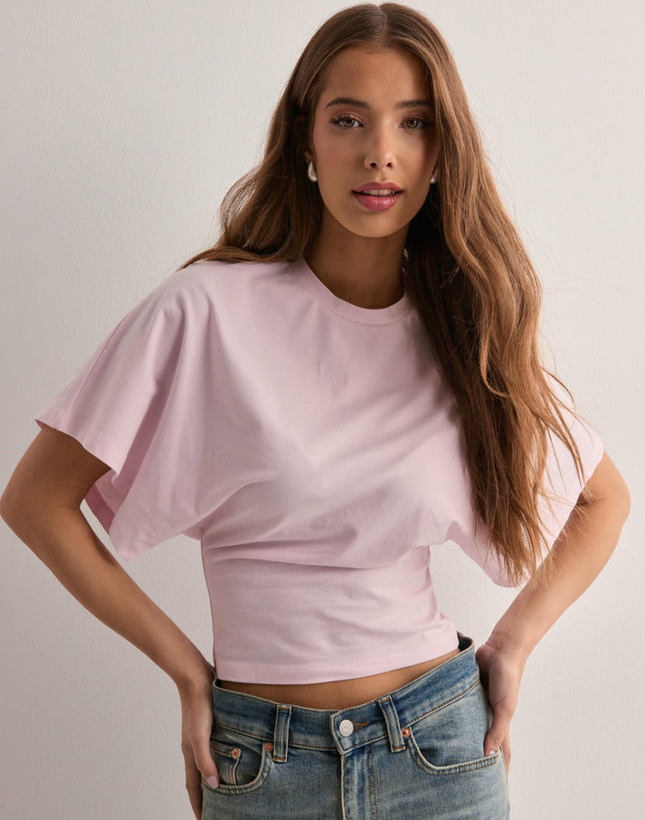 Cropped T-shirt met wijde mouwen voor vrouwen