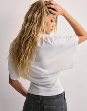 Cropped T-shirt met wijde mouwen voor vrouwen