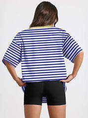 Oversized T-shirt met gestreept design voor vrouwen